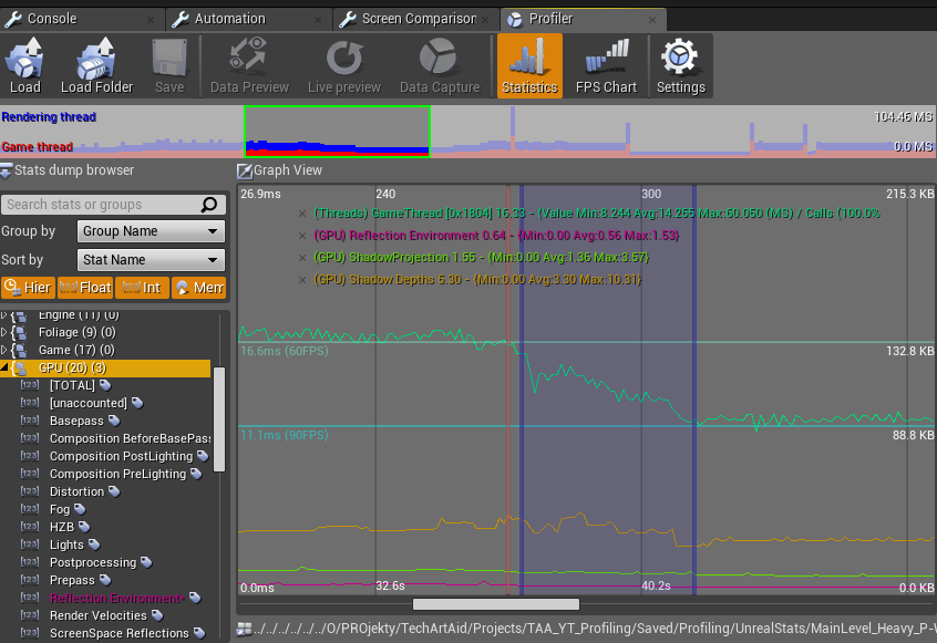 Tutorial - Unreal Engine Size Map Performance Profiling 